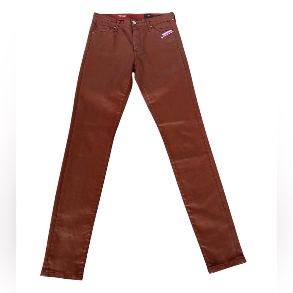 AG Women’s Jean Adriano Goldschmied The Farrah High‎ Rise Skinny Burgundy SZ 27